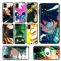 my hero academia cute for samsung note 20 10 pro plus lite 9 8 ultra f12 f62 f41 f22 f32 f42 f52 black phone case capa