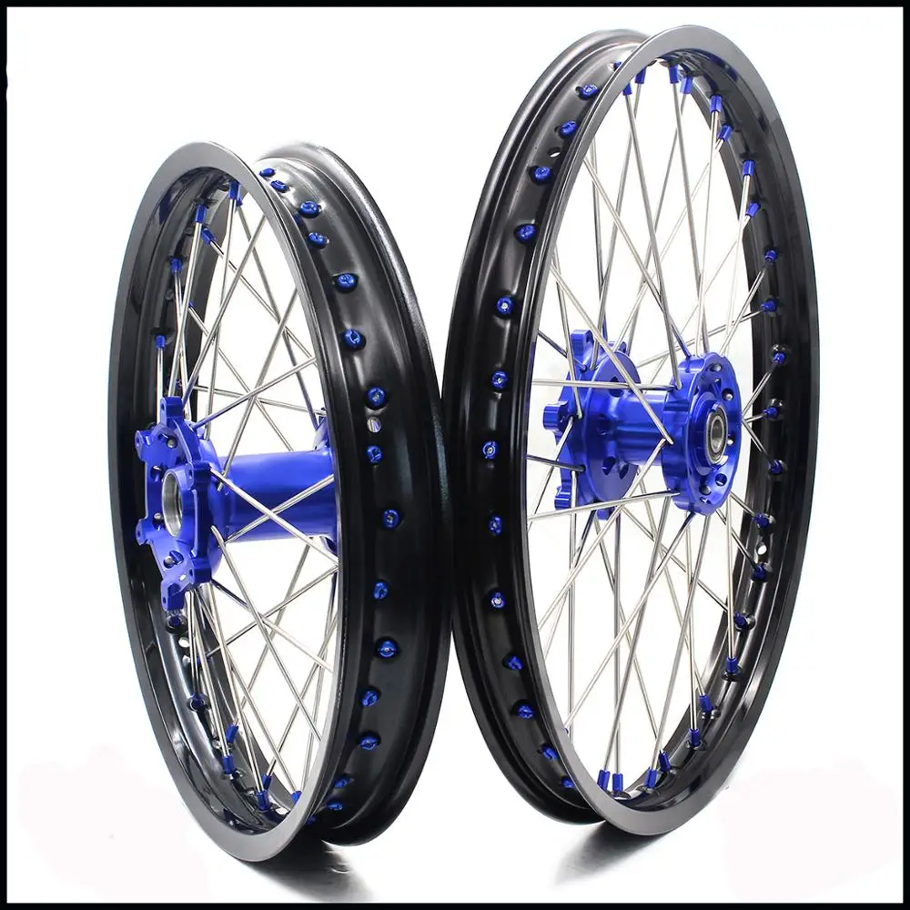 Комплект колес для мотоцикла YAMAHA WR250F 1 6 21/2 WR450F 2001 2018 Blue 2003*2018|enduro wheels|yamaha rimsrims yamaha |