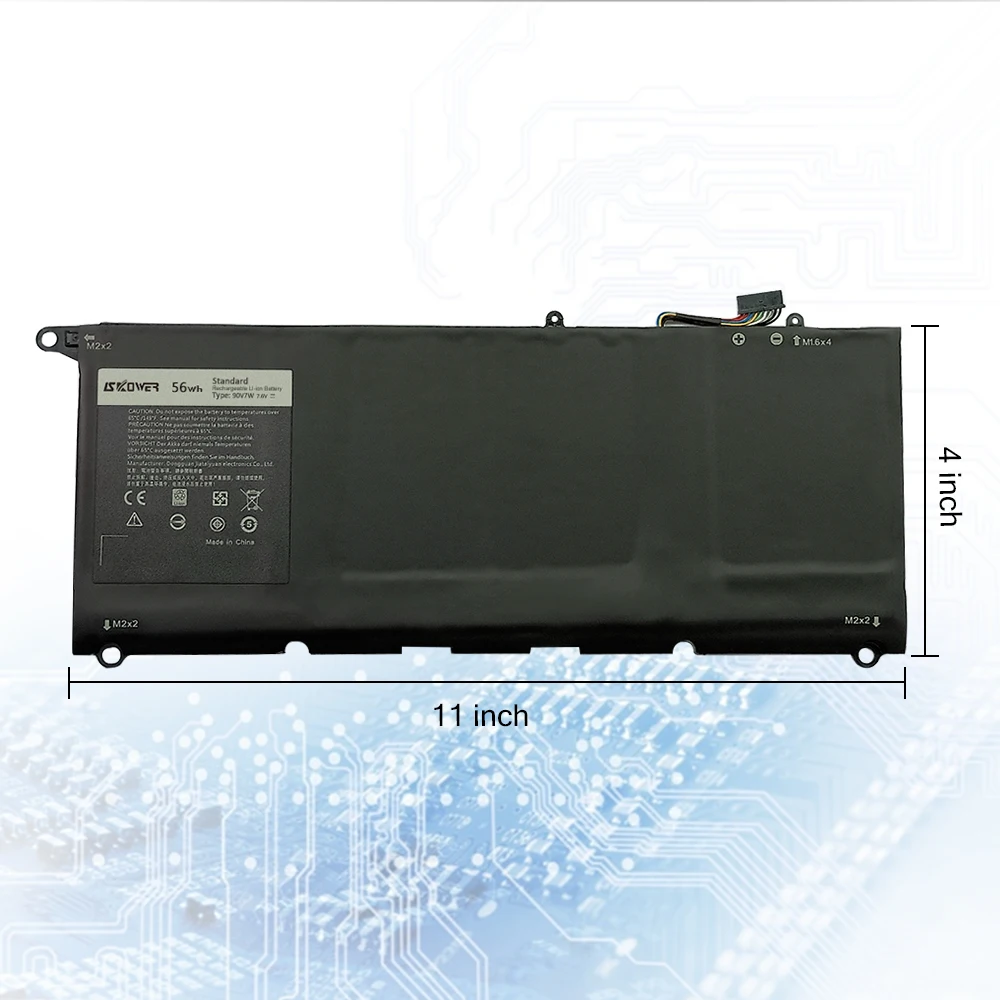 Аккумулятор Lapotp для Dell XPS 13 9343 9350 JD25G 90V7W 7 4 В/56 Вт/ч бесплатная доставка | Компьютеры