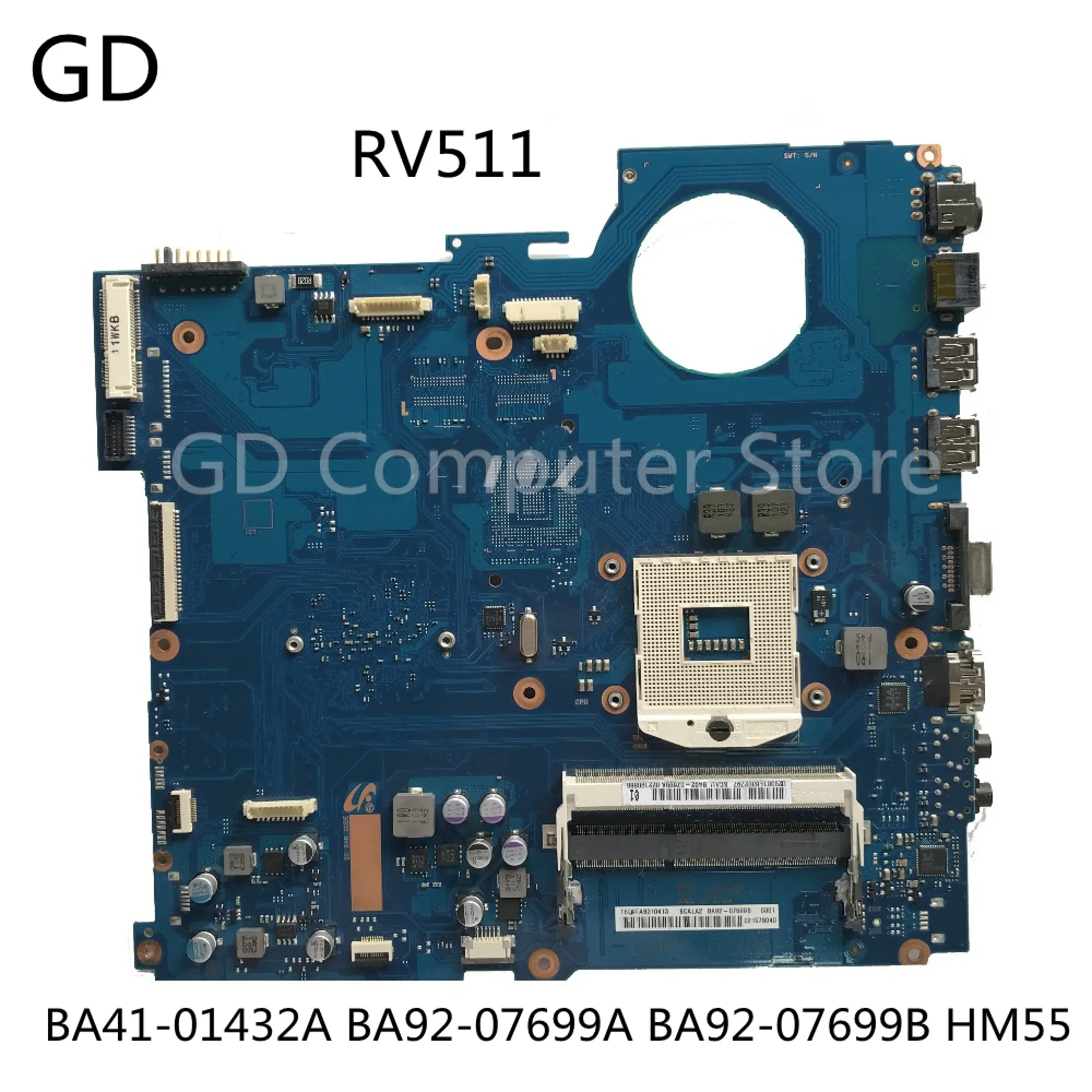 GD For Samsung RV511 Laptop Motherboard BA41-01432A BA92-07699A BA92-07699B HM55 Full Tested Fast Ship | Компьютеры и офис