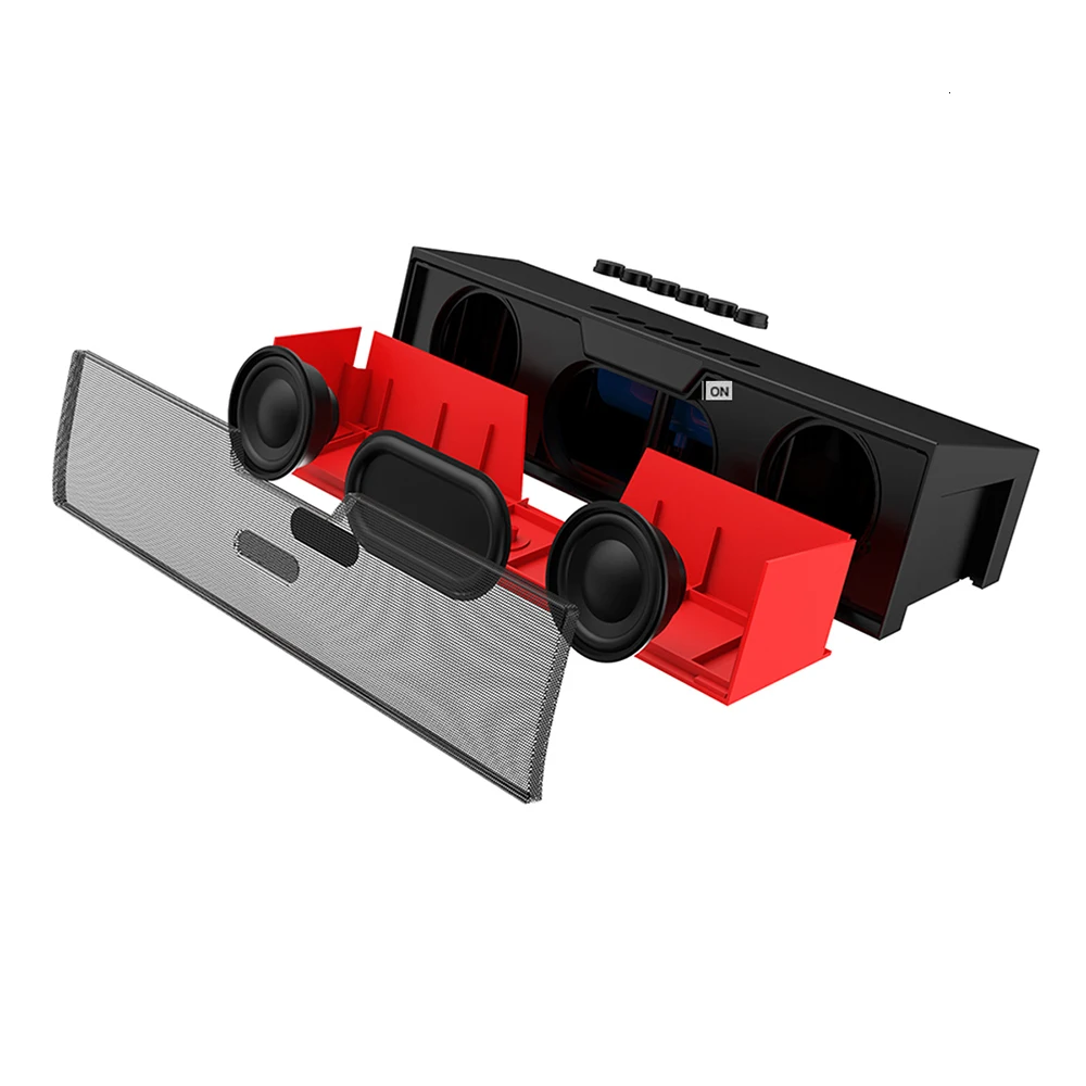 Sardine SDY-019 беспроводной Bluetooth динамик fm-радио 10 Вт портативный стерео сабвуфер Hi-Fi динамик s плеер с sd-картой