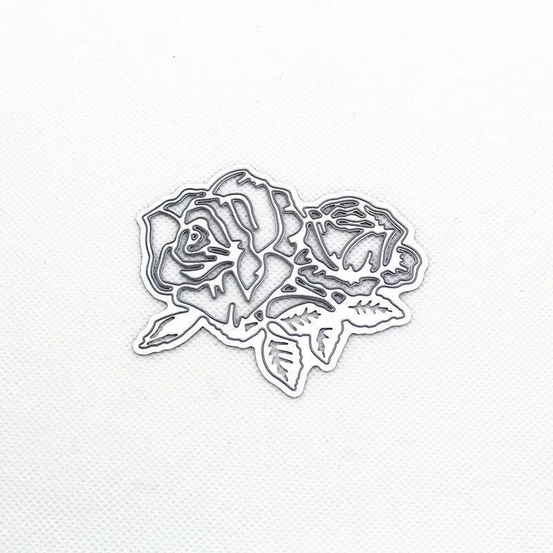 1 шт. розовое Форма металлический Трафаретный вырубной штамп цветок ремесла