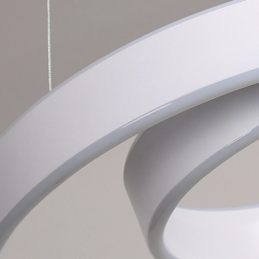 Современная светодиодная люстра в спиральном стиле потолочные подвесные