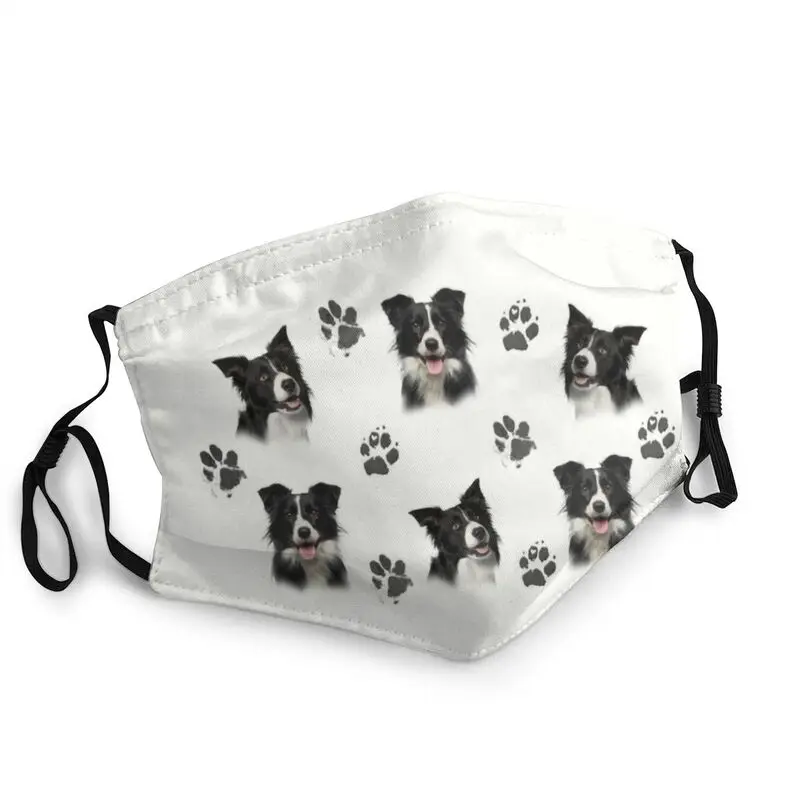 

Border Collie Breathable Mouth Face Mask Adult Cute Dog Mask Dustproof Protection Cover Respirator Muffle