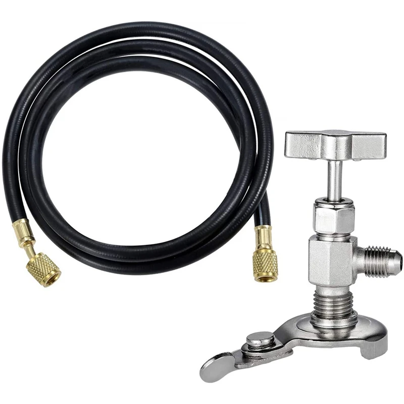 

HOT-R410A AC Refrigerant Charging Hoses, 59inch HVAC Hose with 1/4inch SAE Female Flare,Working for R410A R22 R134A R12