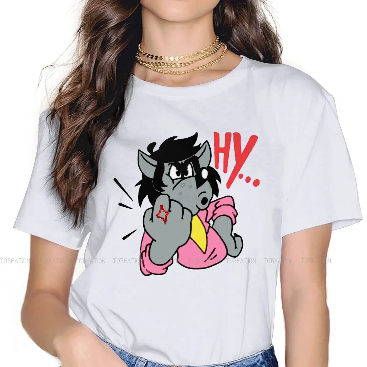 

Nu Pogodi Squat Wolf Witty TShirt for Woman Girl 5XL Nervous Angry Basic Summer Sweatshirts T Shirt High Quality Fluffy