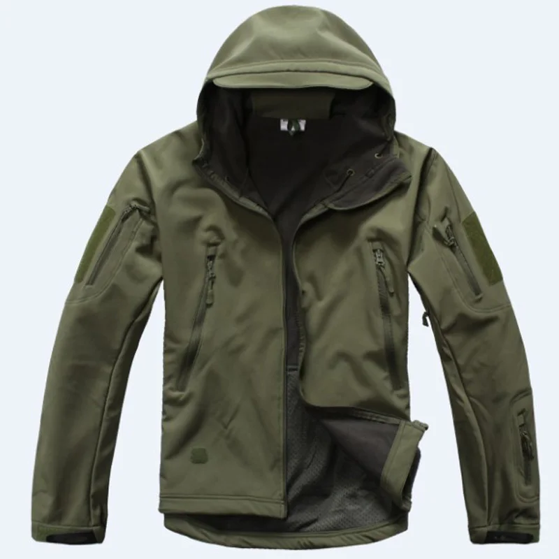 Army Green Софтшелл из кожи акулы TAD куртка или брюки, военные тактические комплекты, уличные костюмы, водонепроницаемая ветрозащитная камуфляжная одежда для охоты - Цвет: Army Green