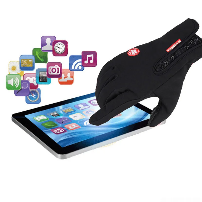 Зимние велосипедные перчатки ветрозащитные варежки мужские и женские Luva зимние