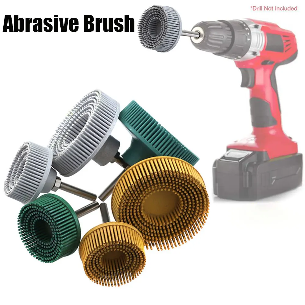 

Abrasive Brush Emery Rubber Polishing Electric Drill Disk Cleaning Brush For Burrs Rust Scratches Removing 2 / 3 Inches Brushes