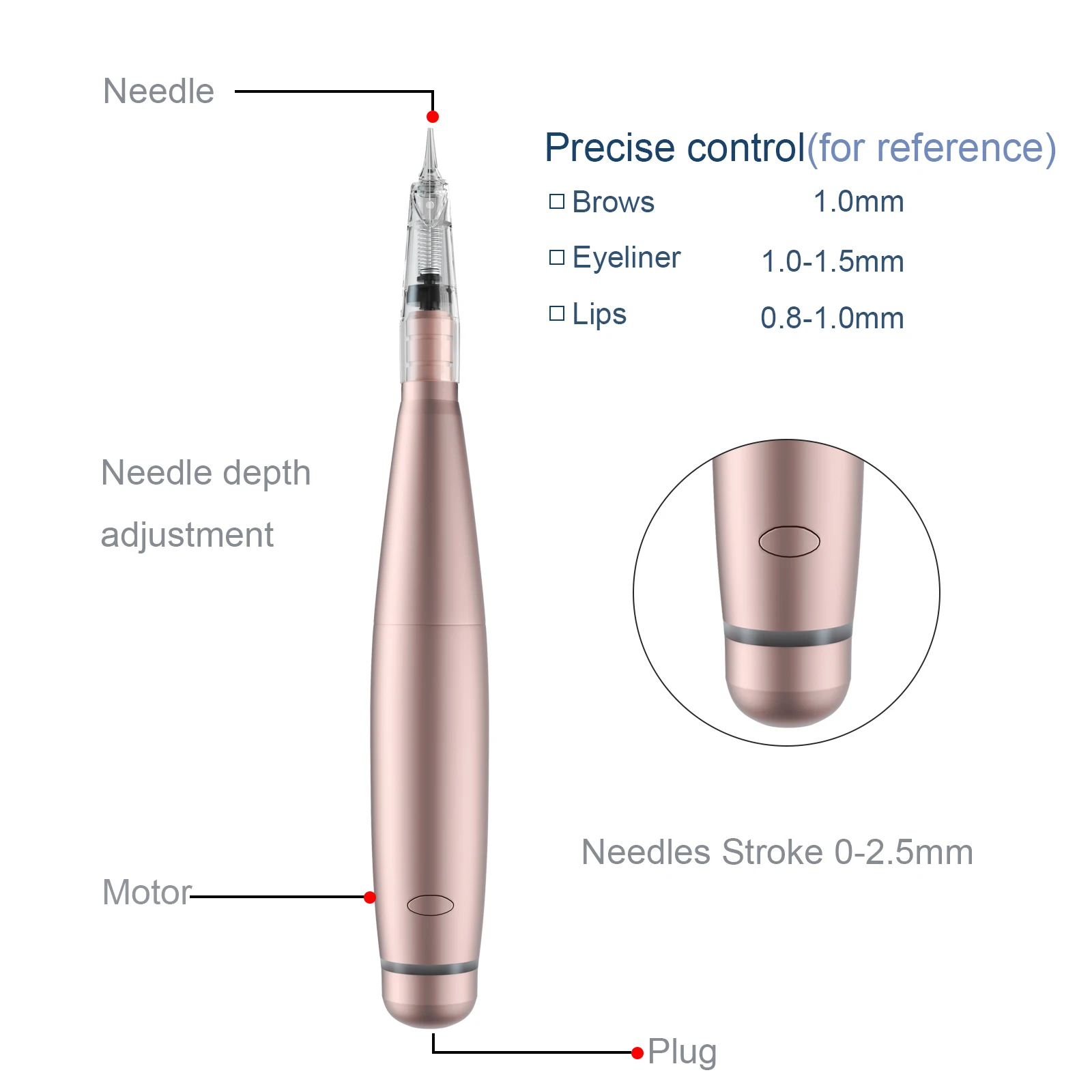 

Permanent Makeup Wireless Tattoo Machine Pen Professional Microblading Eyebrows Tattoo Pen With Needles Lip Beauty Art