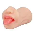 Мужской мастурбатор, оральный секс, глубокие секс-игрушки для мужчин, 3D Реалистичная Вагина для рта, настоящая киска, мастурбатор для мужчин, товары для взрослых, секс-шоп