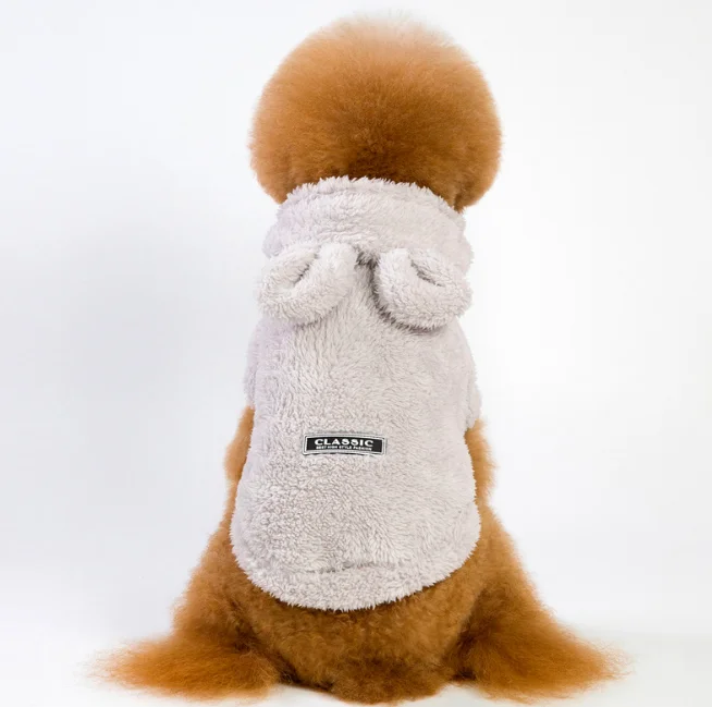 Толстовка с капюшоном для собак одежда домашних питомцев пальто куртка из хлопка