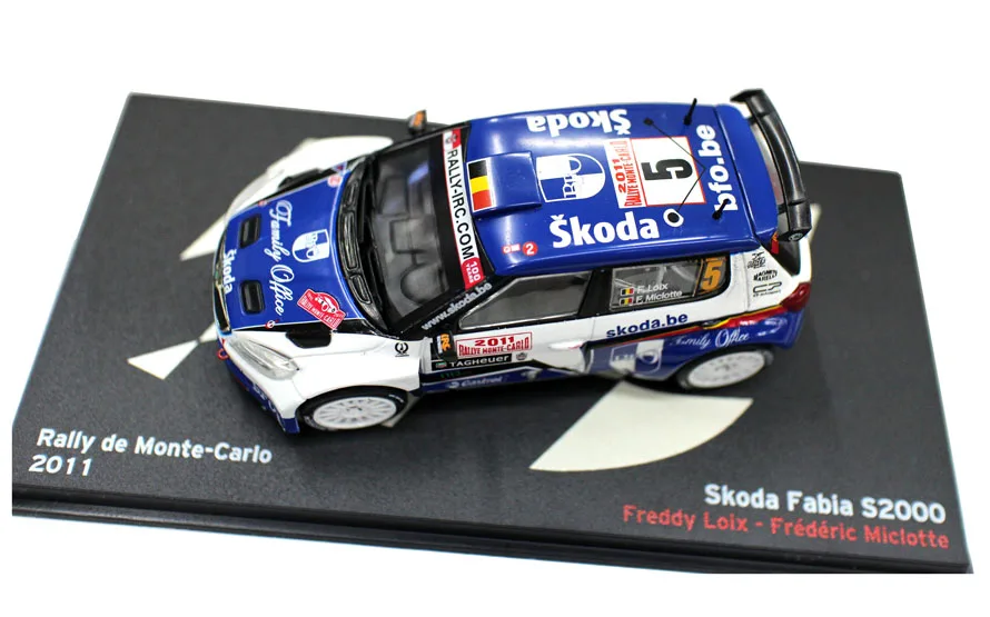

IXO 1:43 Skoda Fabia S2000 Diecast Collection of Simulation Alloy Car Model Children Toys