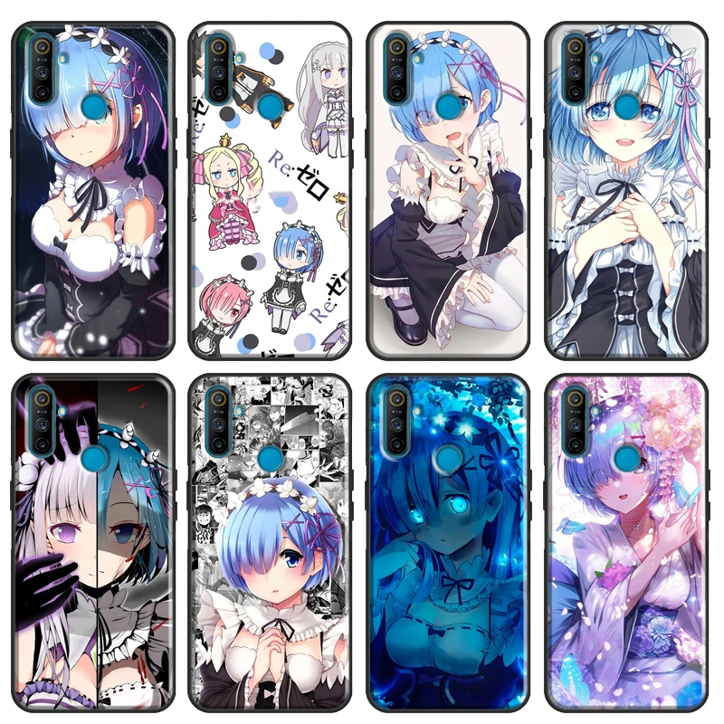 Anime RE ZERO Ram Rem Soft For OPPO Realme 6 7 Pro X7 X50 GT C11 C3 Cover For OnePlus 8 Pro Nord 8T 7T Phone Case