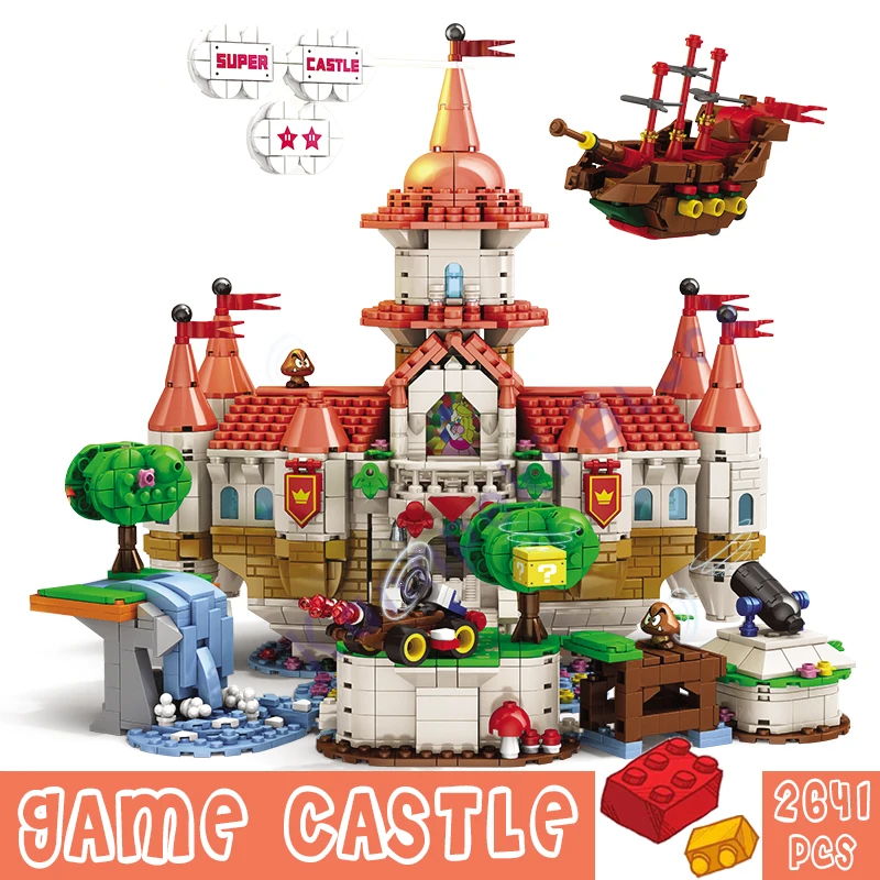 

Новый 2641 шт. замок игр игрушки строительные блоки креативные кубики MOC, игрушки для детей, подарки для детей DIY Для детей друзей мультфильмов ...