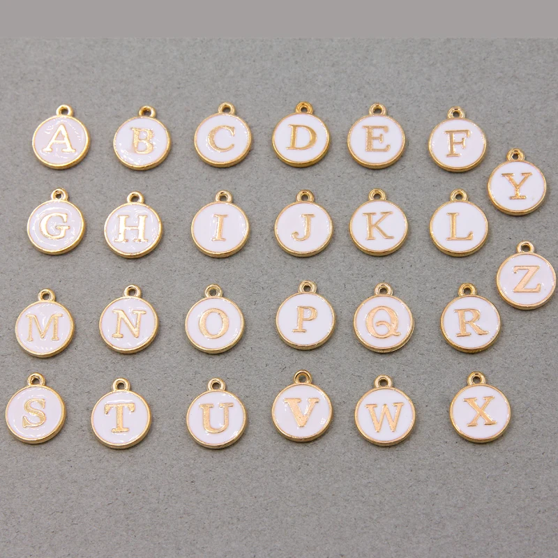 

10 шт./26 шт., подвески с буквами-алфавитами