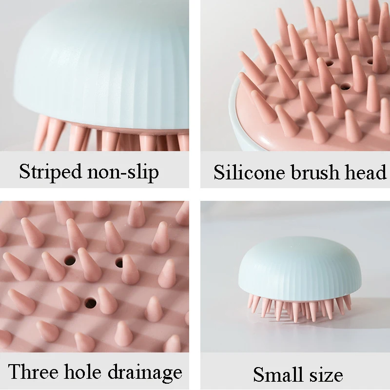 

Silicone Head Body Scalp Massage Brush Care Tool Comb Shampoo Hair Washing Comb Shower Brush Bath Spa Slimming Massaging Brushes