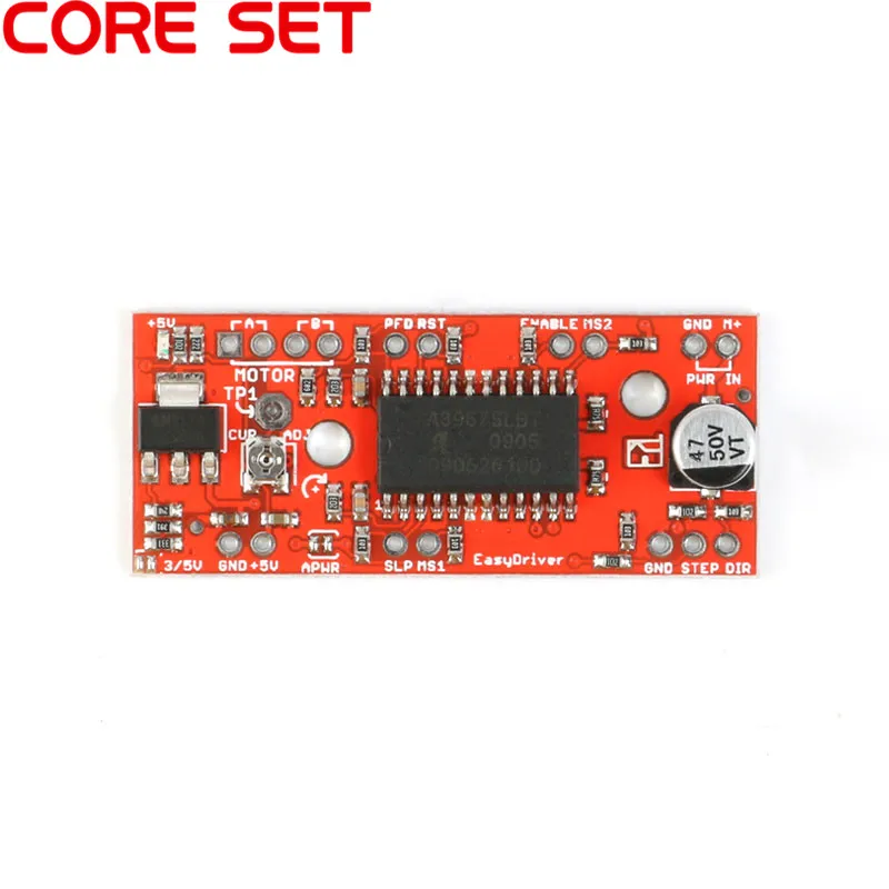 1 шт. A3967 EasyDriver Shield тактовый шаговый двигатель Модуль платы разработки драйвера |