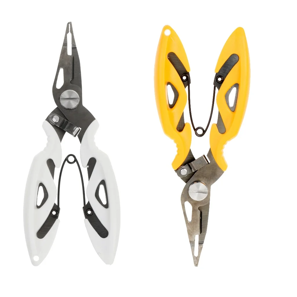 

Stainless Steel Fishing Pliers Split Ring Hook Remover Braided Line Cutters