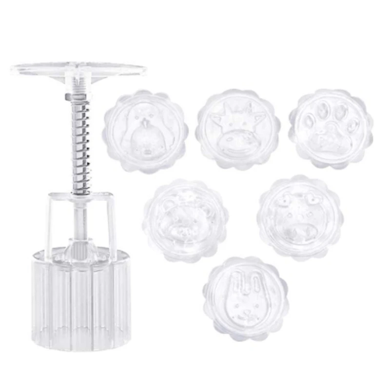 Форма для лунного пирога 517E, 50 г, Ручной пресс, формочки для теста, формочки для лунного пирога, 3D форма розы для середины осени