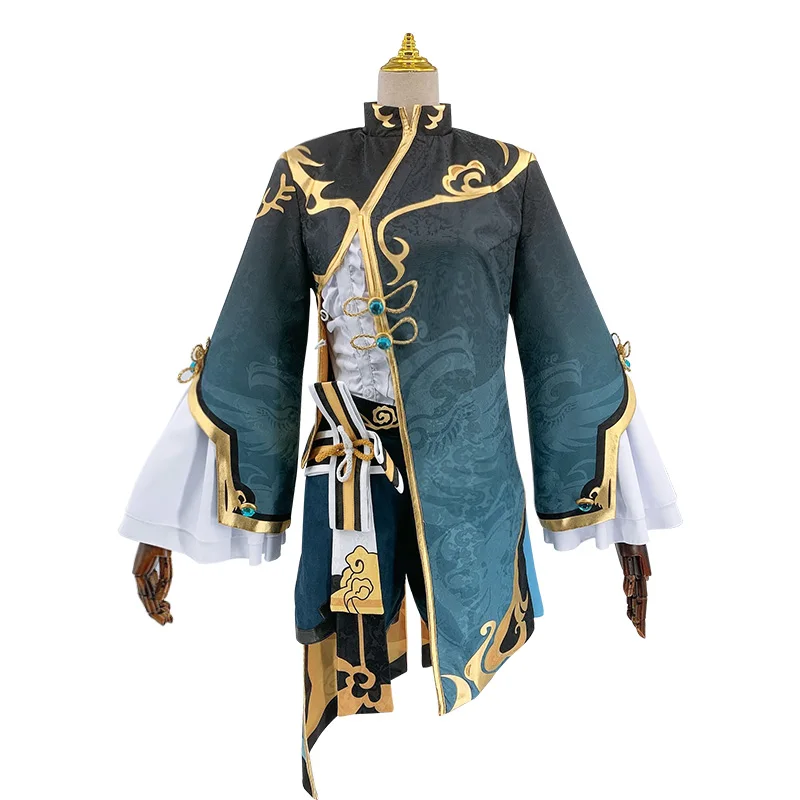 

Anime Genshin Impact XingQiu Cosplay Costume Ver. Battle Game Suit Uniform XING QIU Halloween Outfit For Women 2020 New