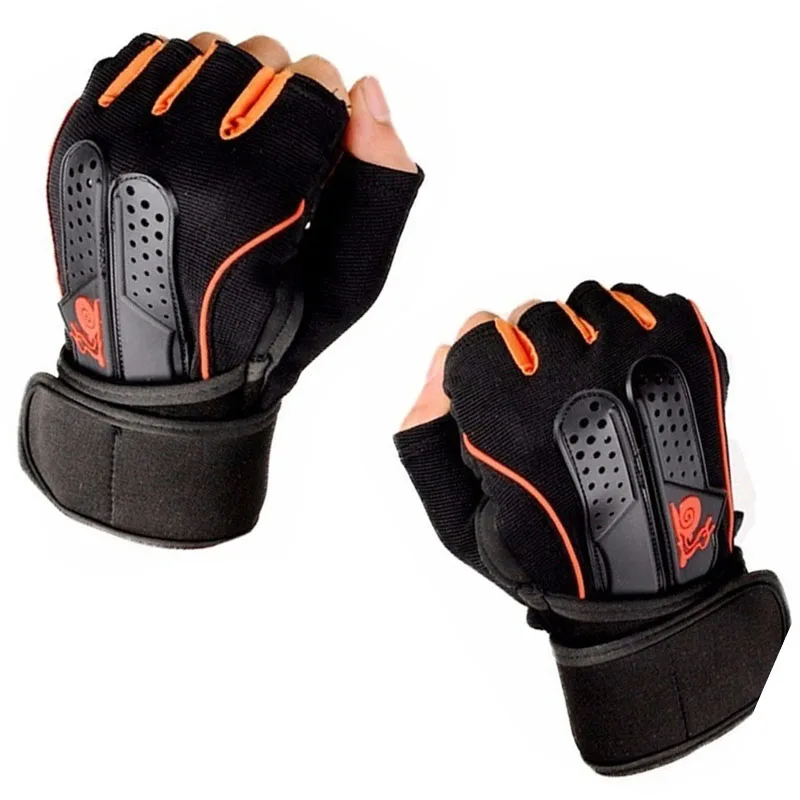 

Weight Lifting Gloves Long Wrist Support with Anti Slip Palm Protection Great Grip for Fitness Bodybuilding Powerlifting