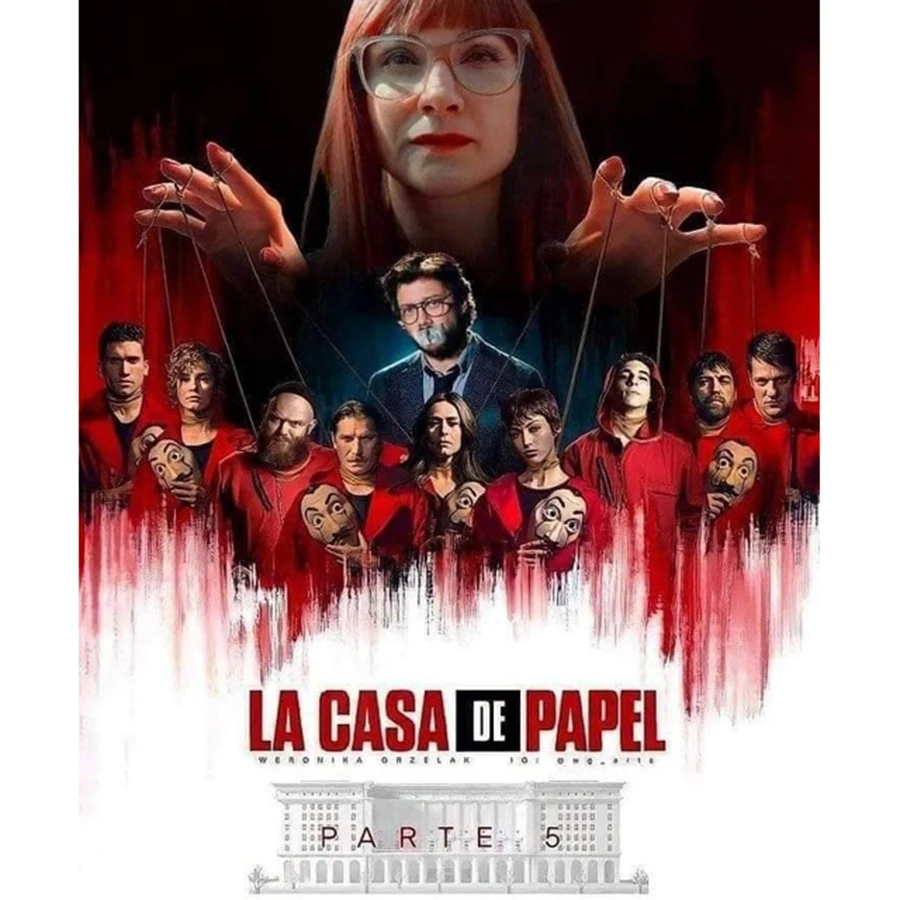 

Алмазная картина La casa de papel, картина из Испании, приостанавливающая картина из ТВ сериала «бумажный дом», алмазная вышивка, Алмазная мозаика,...