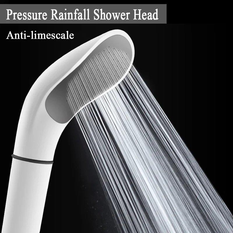 shower hand Белая Душевая насадка для ванны, ручная Душевая насадка, насадка для душа с давлением, насадка для душа с защитой от накипи, аксессуары для дома и ванной комнаты - Цвет: shower hand