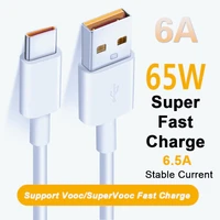 66w 65w 6a super dart charger cable for xiaomi poco m3 x3 nfc mi 11 fast usb type c charging data cord for samsung huawei oppo