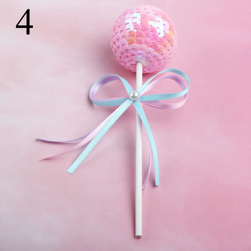 pink ball 1 шт. блестящие серьги-бусины с блестками торт топперы день рождения Свадебный Праздничный торт флаг украшения детский душ торт Топпер вечерние поставки - Цвет: pink ball