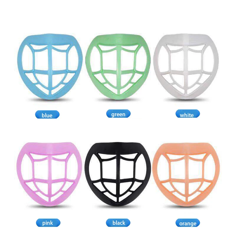 1 Pcs 6 Color Breathable Lipstick Protection Breathing Space Increase Nose 3D Mask Bracket Helps To Breathe Smoothly |