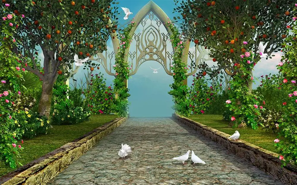 Пользовательские 3d обои идиллический американский ресторан отель ТВ фон стены