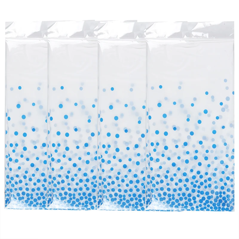 

137*274cm Plastic Rose Gold Dot Gilded Tablecloth Birthday Party Supplies Disposable Table cloth Cover Wedding party decoration