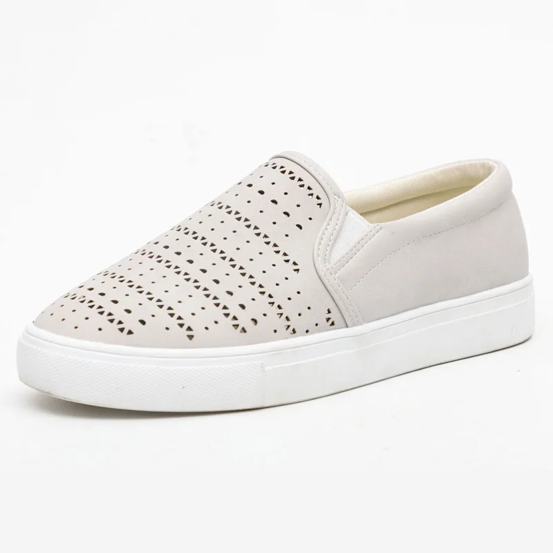 Новинка женская обувь на плоской подошве модные холщовые туфли с вырезами для