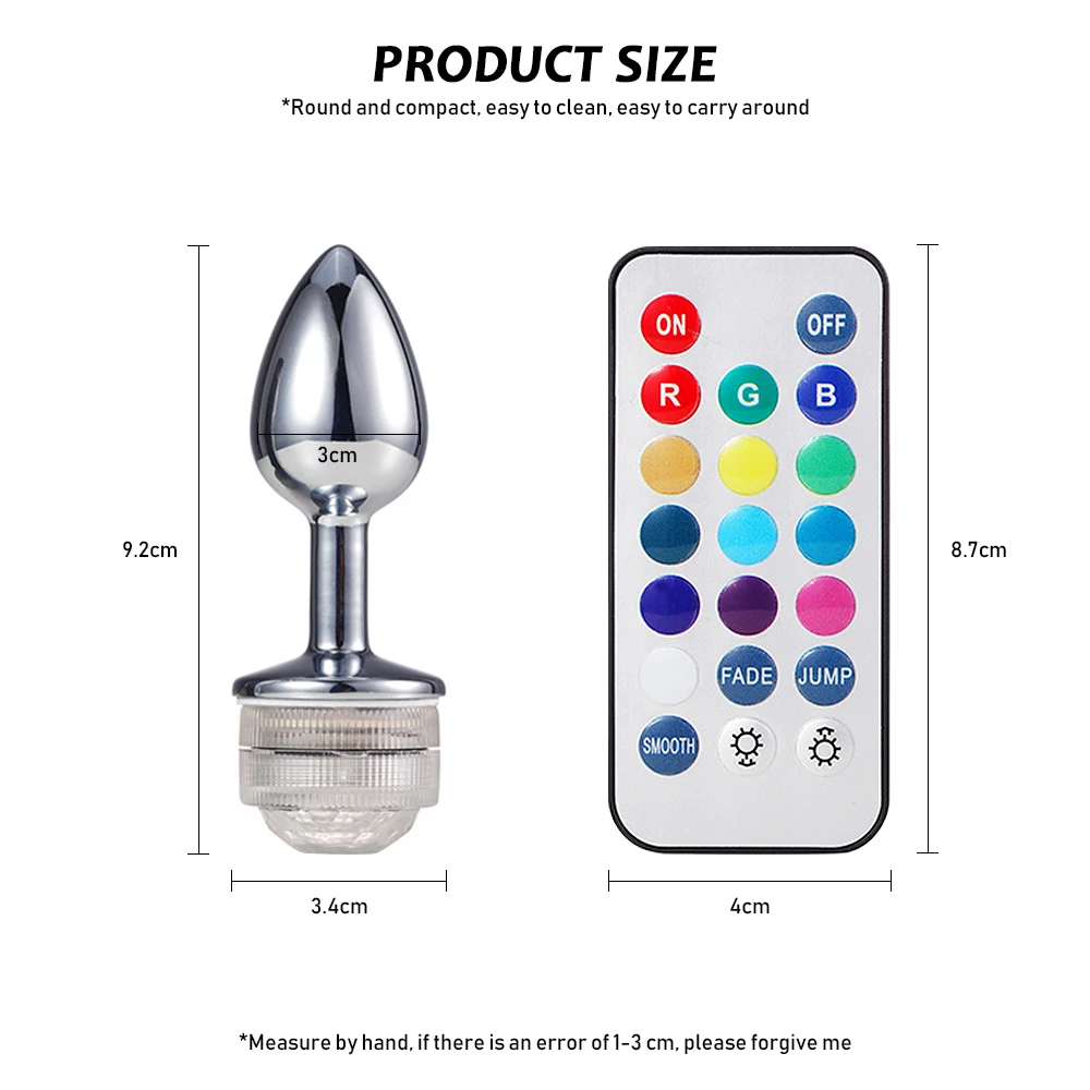 Анальная пробка EXVOID со светодиодный подсветильник кой массажер простаты