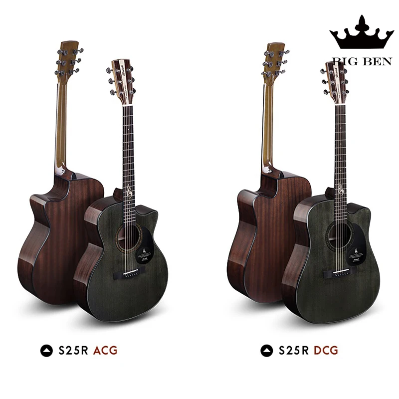 41 дюйм гитара 40 дюймов Акустическая Пикап Ретро электрическая коробка верхняя