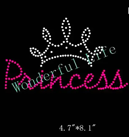 Бесплатная доставка корона принцессы | Стразы шаблон для переноса изображений