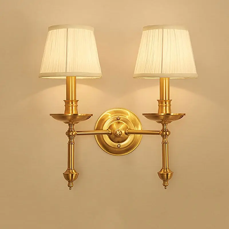 Скандинавский домашний Декор настенный светильник медный бра для гостиной