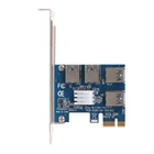 10 шт. PCI-E к usb-адаптеру 4-портовый PCI-E X1 USB 3,0 Riser Card Extender доска горнодобывающей промышленности, аксессуар, Прямая поставка