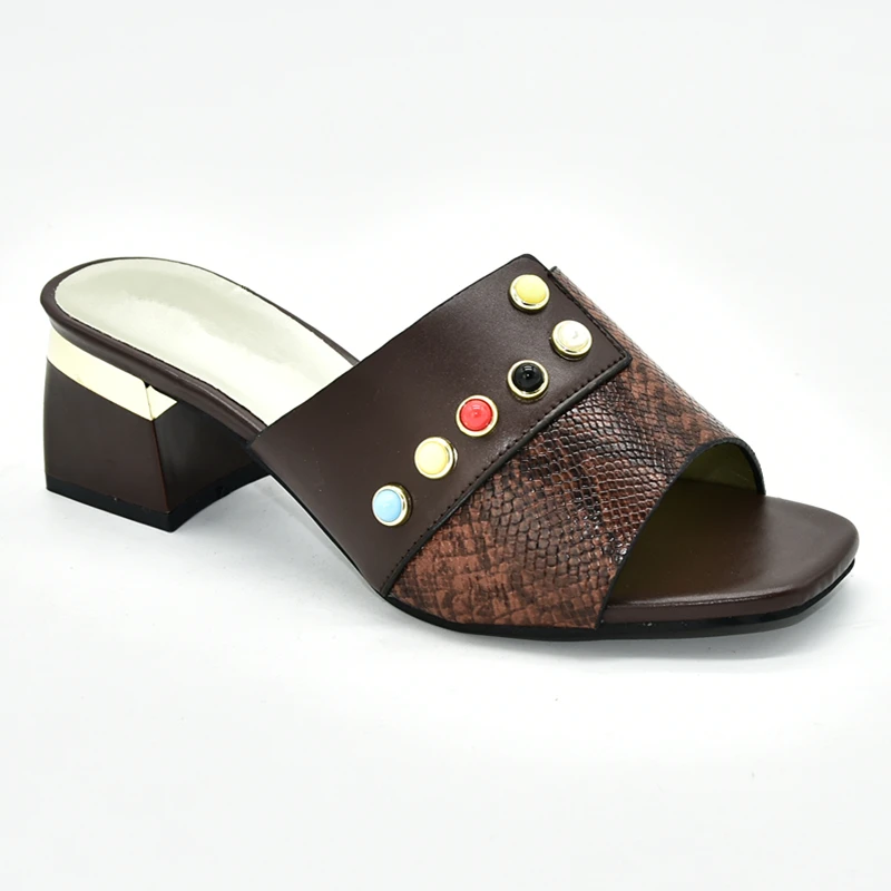 Модные итальянские женские свадебные туфли высокого качества в африканском