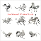 Стальной металлический 3D-пазл Warcrafts, сборная Головоломка сделай сам, съемная модель, пазл, игрушка для взрослых и детей, коллекционные обучающие игрушки