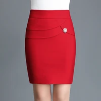 2021 summerautumn new office women mini skirt korea elastic high waist package hip skirt black sexy pencil skirt free shipping