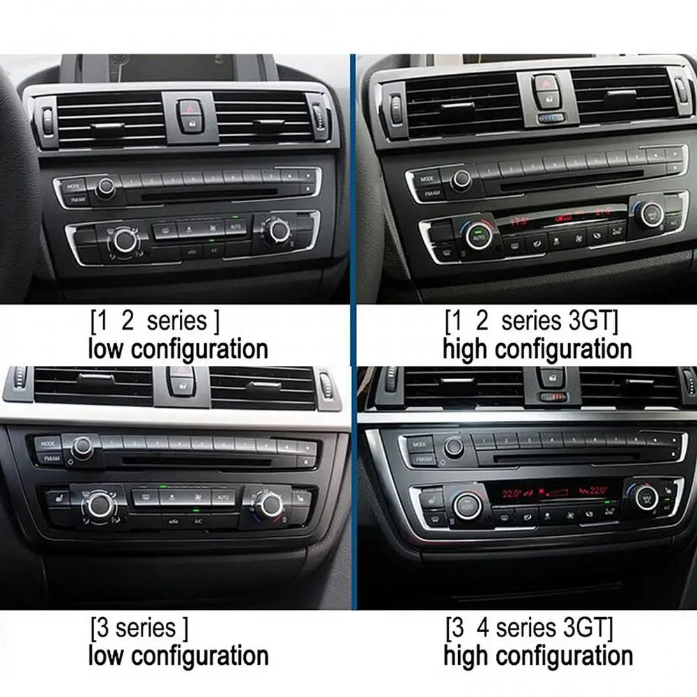 

3Pcs Stereo Conditioner Knob Decorative Circle In-car Decor for BMW 1234 Series