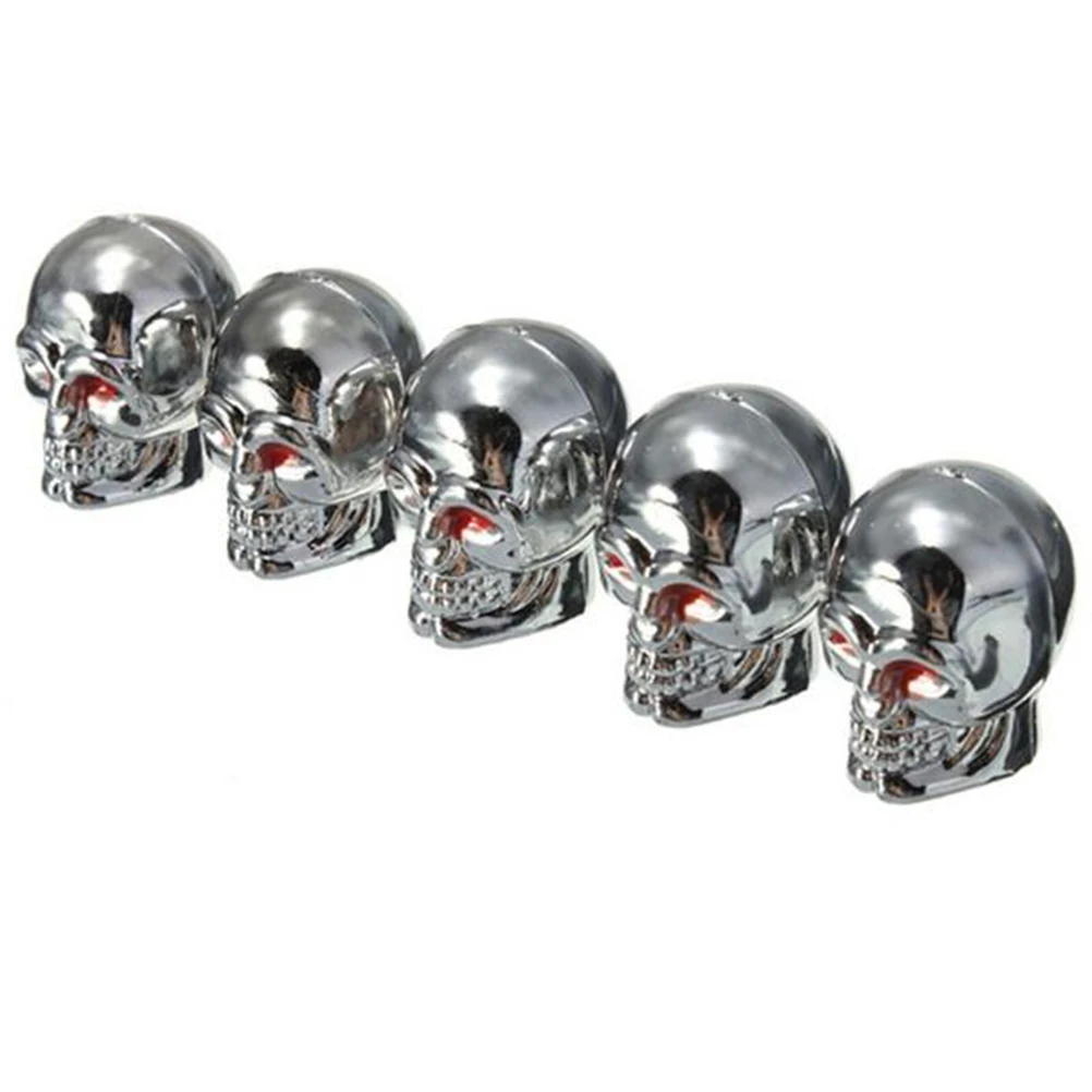 4 шт/10 шт Упаковка Череп Авто шины воздушный клапан стволовых колпачков s авто