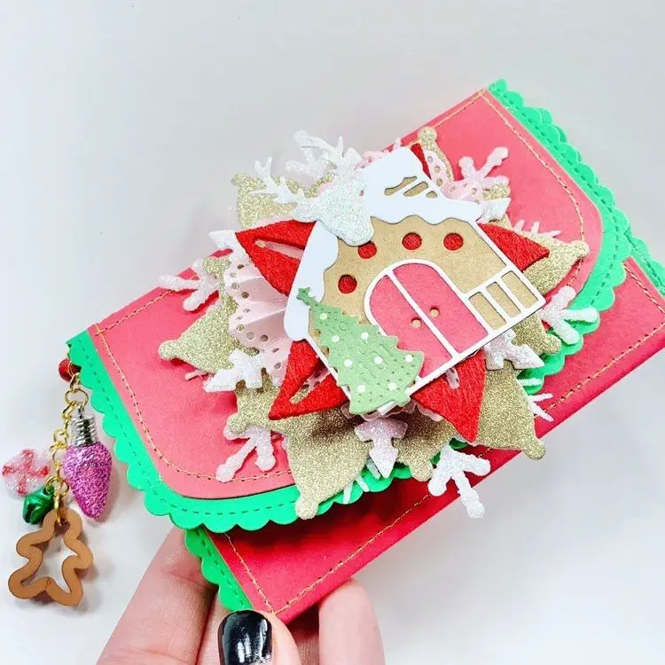 KSCRAFT женский кошелек металлические режущие штампы трафареты для DIY