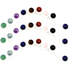 Шарики-роллеры с натуральным драгоценным камнем 5 мл, 10 мл, толстые эфирные масла, флаконы для духов с текстом на стеклянных бутылках, 5 шт.