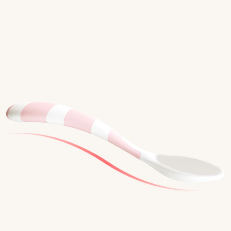 

2Pcs/set Baby Learning Dishes With Suction Cup Assist Food Spoon Baby Tableware Baby Utensils Spoon Set