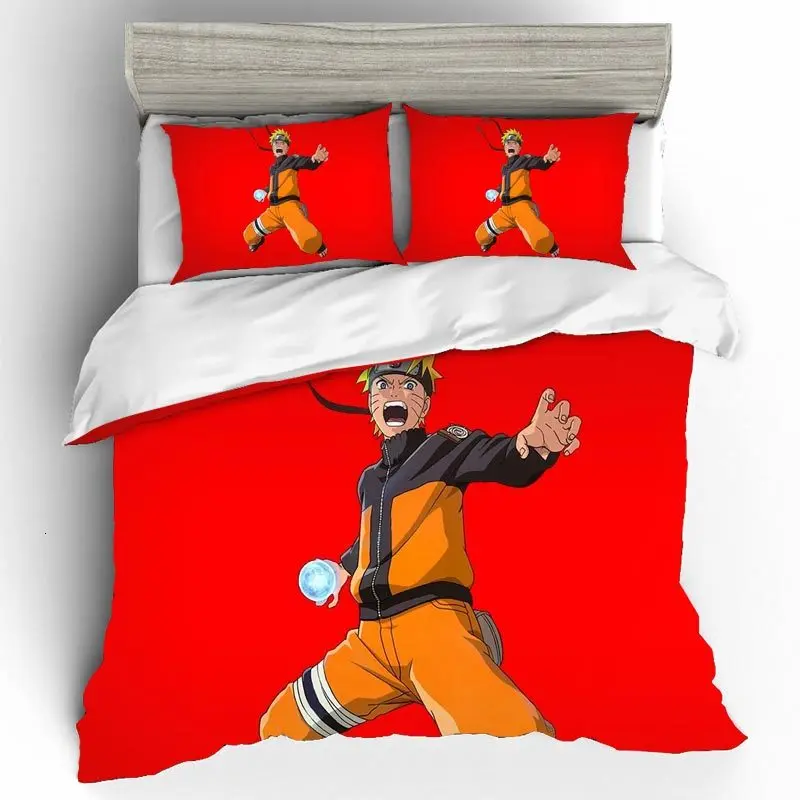 Домашний текстиль постельное белье Наруто Ropa De Cama роскошный подарок Sabanas Комплект постельного белья королевского размера постельное белье бязь постельное белье поплин