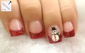 

Easy Christmas Snowman 4mm*5mm Minimalist Christmas Snowman Nail Art Snowman Nail Decals Metallic Snowman Nail Art Winter Nails