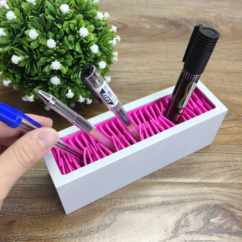 Пластиковый держатель для кистей макияжа органайзер лица сушилка полка в форме